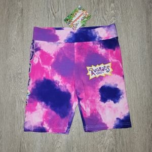 Nickelodeon Rugrats Womens Tie Dye Bike Shorts Size Small New